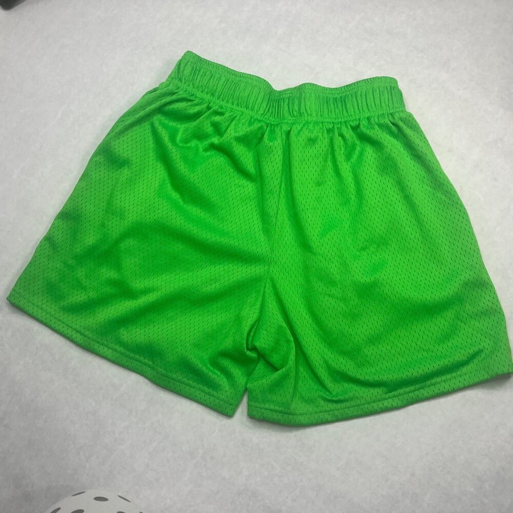 Inaka Power Green Mesh Shorts With Elastic Waistband & TP Logo Design  small - Picture 6 of 9